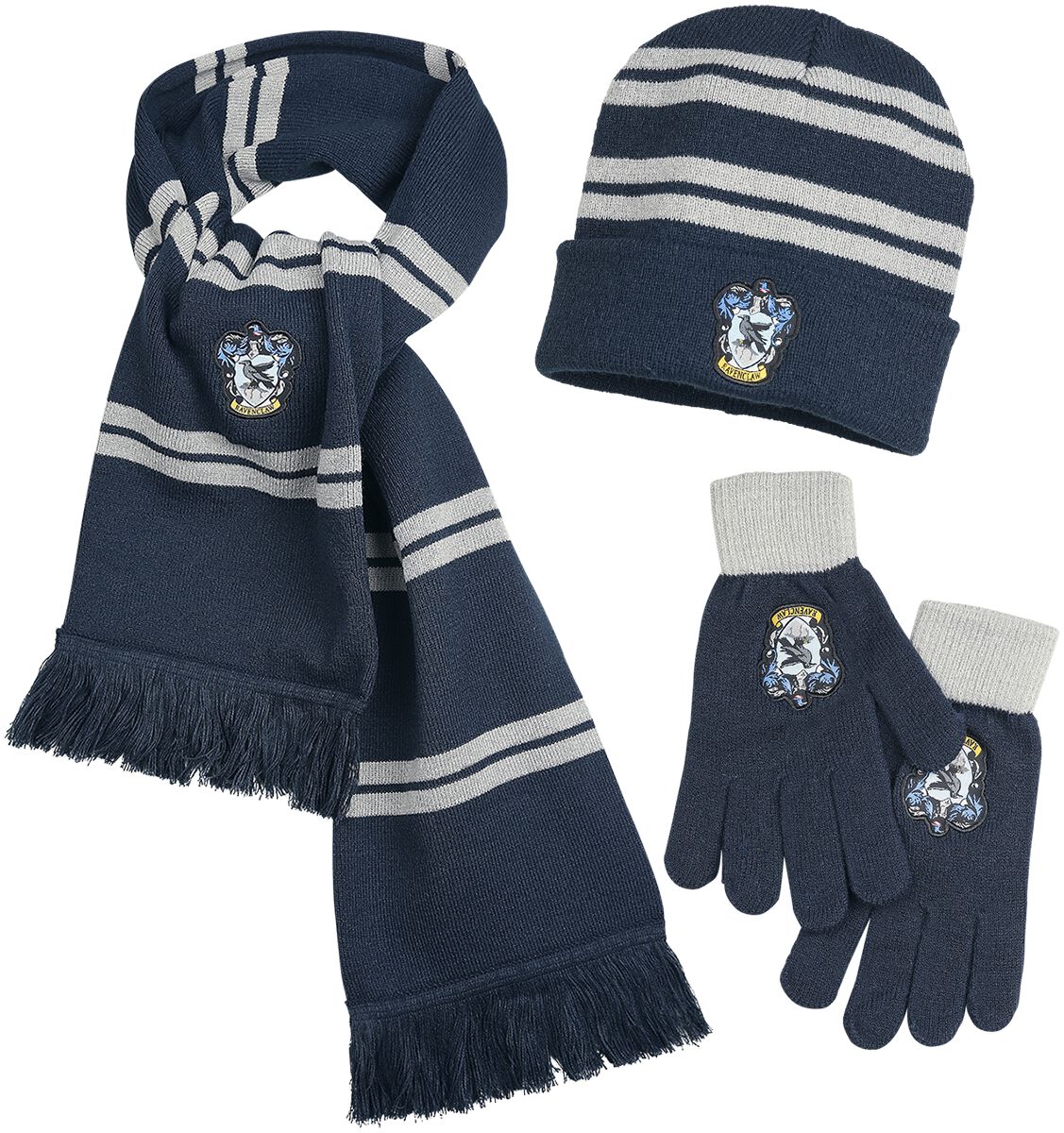 Harry Potter Ravenclaw Schal grau blau von Harry Potter