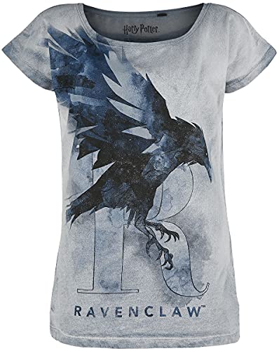 Harry Potter Frauen T-Shirt blau L 100% Baumwolle Fan-Merch, Filme, Hogwarts, Ravenclaw von Harry Potter