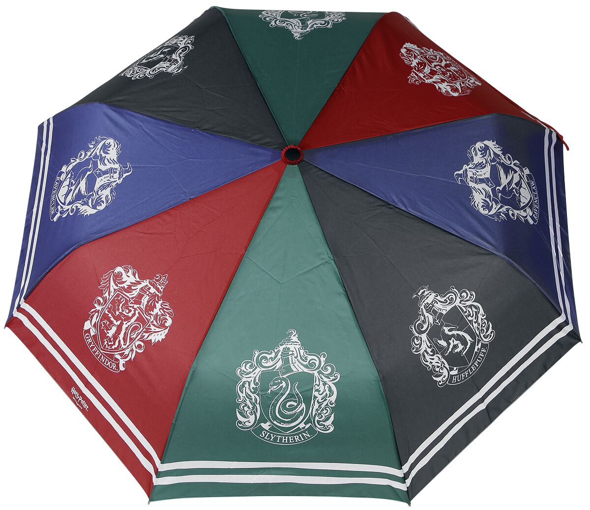 Harry Potter Regenschirm - Häuser - multicolor  - Lizenzierter Fanartikel von Harry Potter