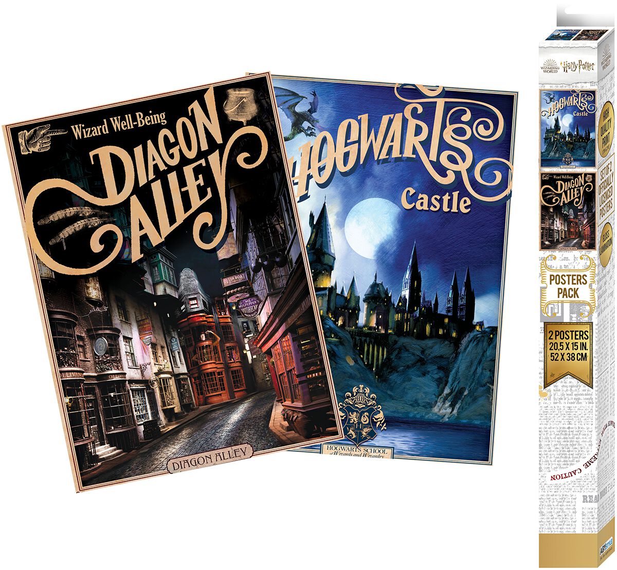 Harry Potter Retro Hogwarts und Diagon - Poster 2er Set Chibi Design Poster multicolor Harry Potter Retro Hogwarts und Diagon - Poster 2er Set Chibi Design Poster multicolor von Harry Potter