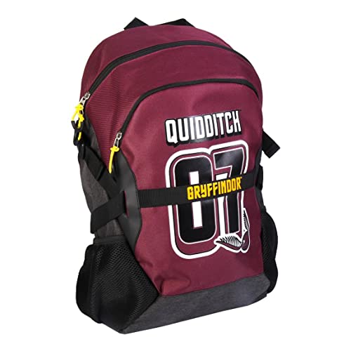 Harry Potter Rucksack, Schultasche, Jugendrucksack, Gepäcktasche, Reiserucksack, Hogwarts Quidditch Design, Geschenk für Kinder und Jugendliche von Harry Potter