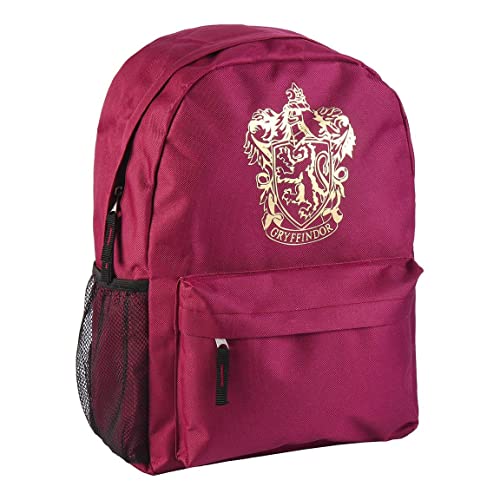 Harry Potter Rucksack, Schultasche, Jugendrucksack, Gepäcktasche, Reiserucksack, Hogwarts und Gryffindor Design, Geschenk für Kinder und Jugendliche (Rot) von Harry Potter