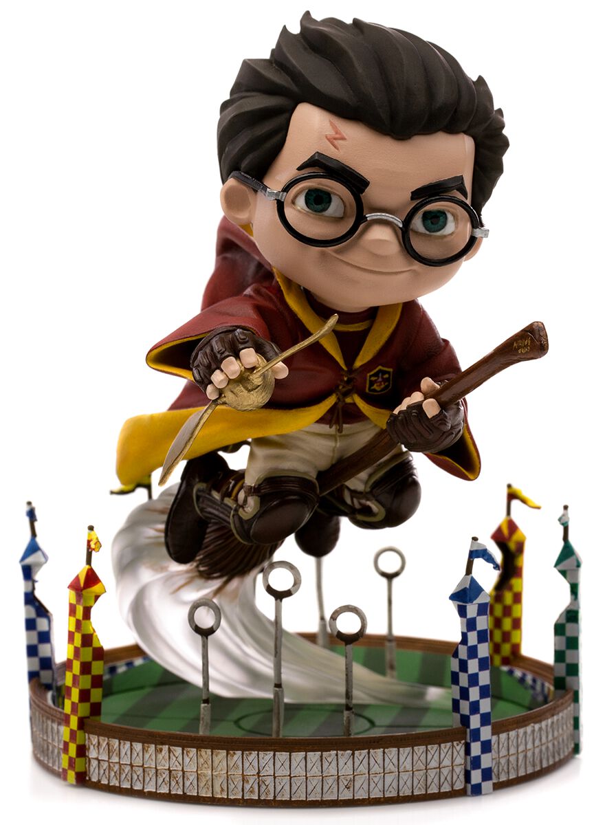 Harry Potter Sammelfiguren - Harry at Quidditch Match (Mini Co Illusion)   - Lizenzierter Fanartikel von Harry Potter