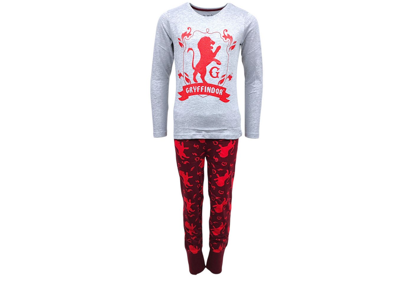 Harry Potter Schlafanzug Gryffindor (2 tlg) Mädchen Pyjama langarm Gr. 134 - 164 cm von Harry Potter