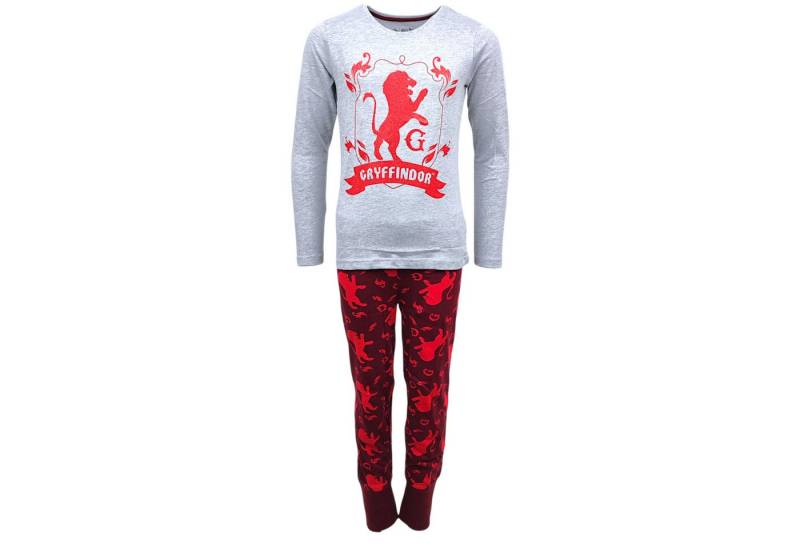Harry Potter Schlafanzug Gryffindor (2 tlg) Mädchen Pyjama langarm Gr. 134 - 164 cm von Harry Potter