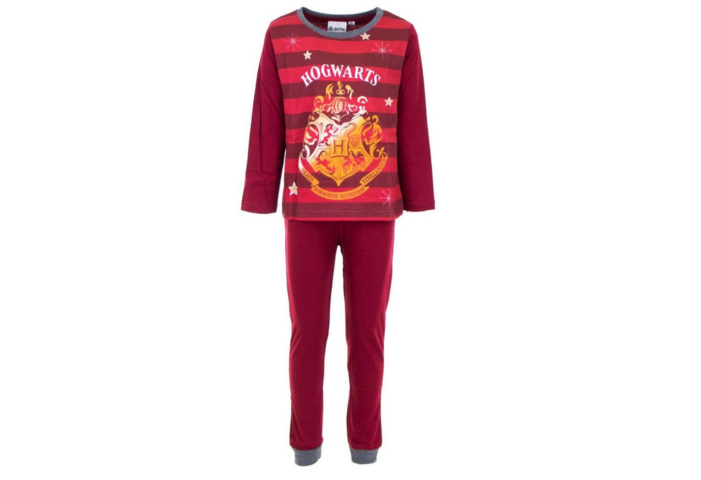 Harry Potter Schlafanzug Harry Potter Hogwarts Kinder Pyjama Gr. 98 - 128, 100% Baumwolle von Harry Potter