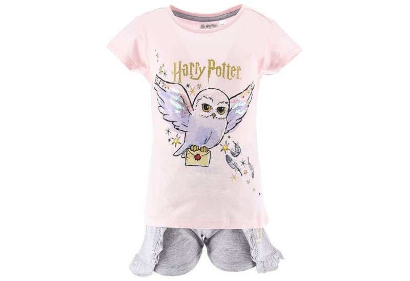 Harry Potter Schlafanzug Hedwig (2 tlg) Mädchen Pyjama Set kurz Gr. 98-128 cm von Harry Potter