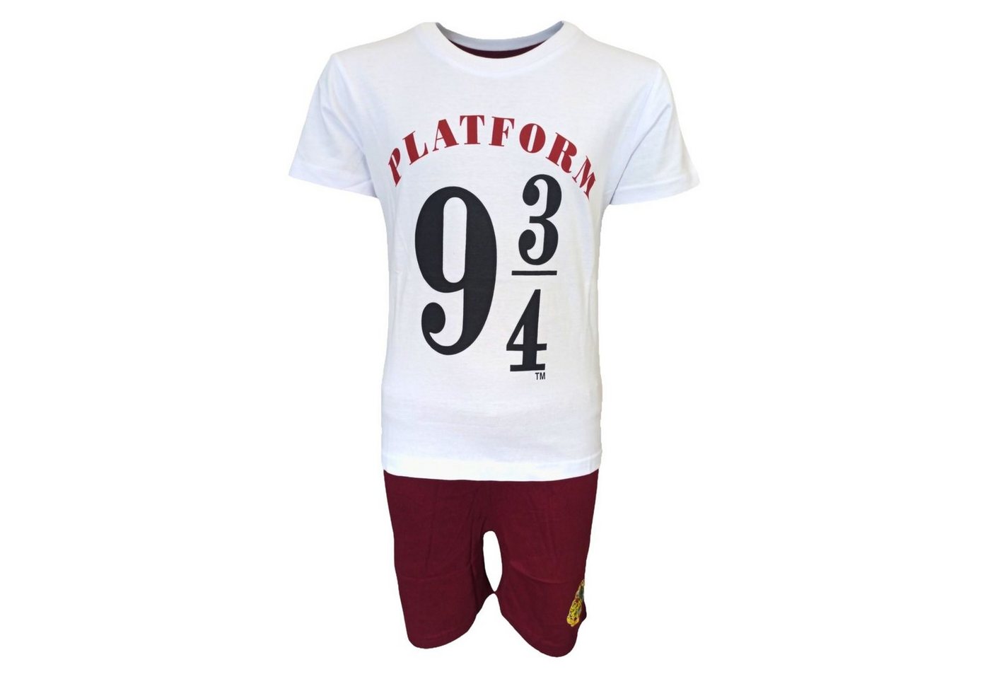 Harry Potter Schlafanzug Hogwarts Gleis 9 3/4 (2 tlg) Jungen Pyjama kurz - Shorty Gr. 134-164 cm von Harry Potter