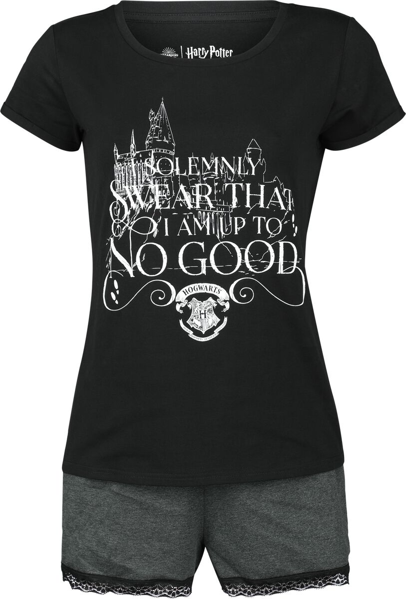 Harry Potter Schlafanzug - Marauder's map - S bis XXL - für Damen - Größe M - schwarz  - EMP exklusives Merchandise! von Harry Potter