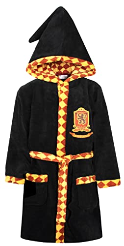 Harry Potter – Schlafenszeit-Bademantel für Kinder – Morgenmantel für Kinder – Schwarzer Gryffindor-Bademantel - Größe 13/14 Jahre - Offizielles Merchandise von Harry Potter