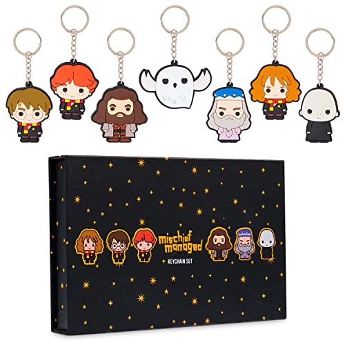 Harry Potter Schlüsselanhänger Set 5er/7er Stück Schlüsselanhänger Kinder Keychain Offizieller Fanartikel Geschenkideen (7-er Set) von Harry Potter