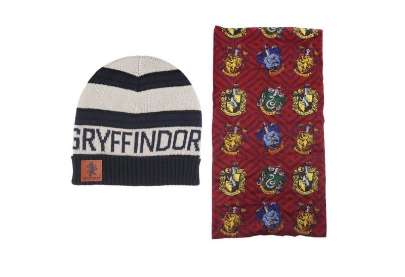 Harry Potter Schlupfmütze Harry Potter Gryffindor Winterset Mütze plus Snood Gr. 54 oder 56 von Harry Potter