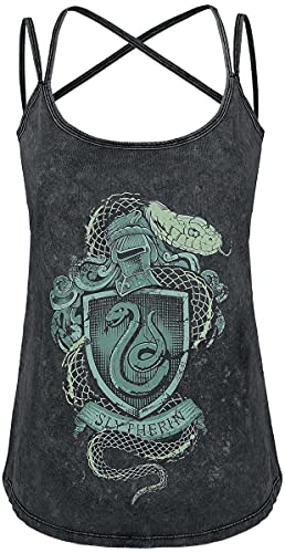 Harry Potter Slytherin Crest Frauen Top dunkelgrün 5XL 100% Baumwolle Fan-Merch, Filme, Slytherin von Harry Potter