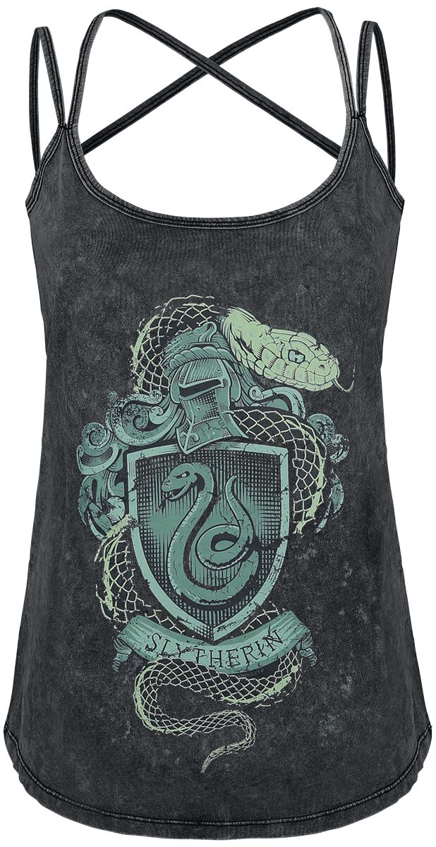 Harry Potter Slytherin Crest Top dunkelgrün in XXL von Harry Potter