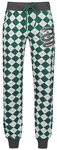 Harry Potter Slytherin Frauen Pyjama-Hose grün/grau S 100% Baumwolle Fan-Merch, Filme, Slytherin von Harry Potter