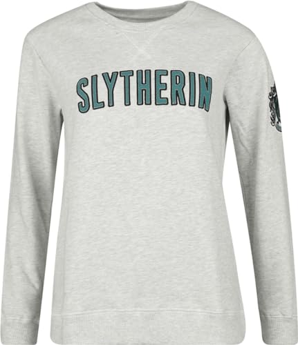 Harry Potter Slytherin Frauen Sweatshirt grau S von Harry Potter