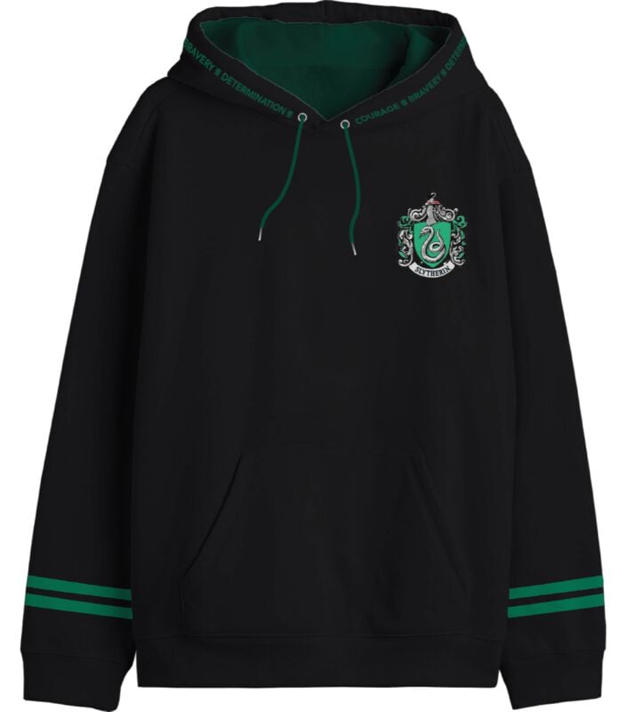 Harry Potter Slytherin - Hauswappen Kapuzenpullover schwarz in S von Harry Potter