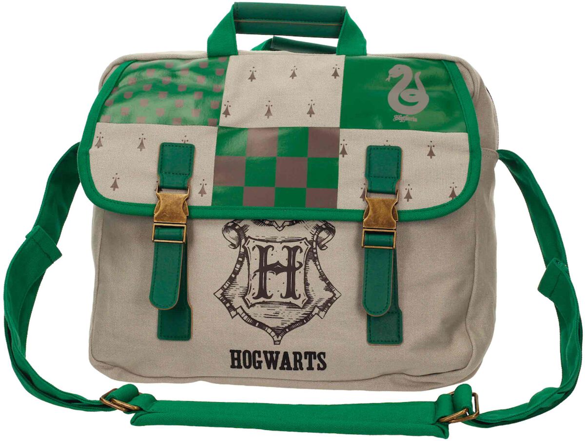 Harry Potter Slytherin Umhängetasche grün altweiß von Harry Potter