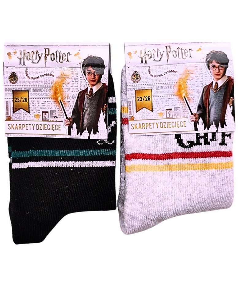 Harry Potter Socken (2-Paar) Lange Socken für Jungen Gr. 23-34 von Harry Potter