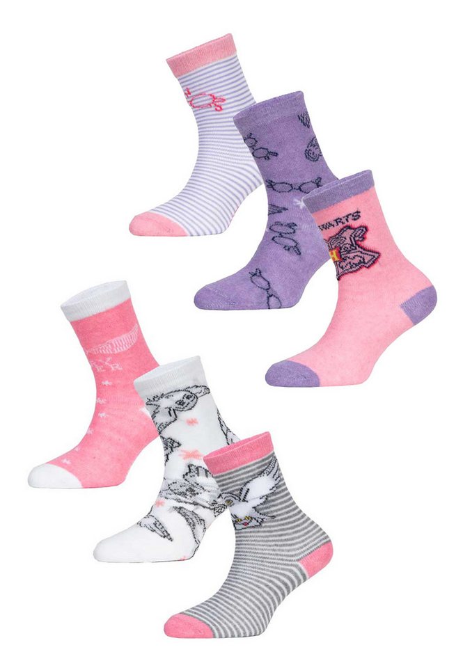 Harry Potter Socken Harry Potter Mädchen Socken 6er Pack Fanartikel (3-Paar) von Harry Potter
