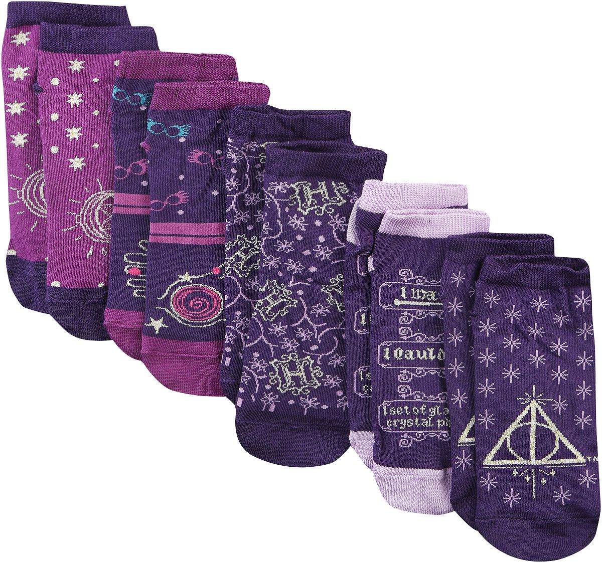 Harry Potter Socken - Hogwart's Crest - EU35-38 bis EU39-42 - für Damen - Größe EU 35-38 - multicolor  - EMP exklusives Merchandise! von Harry Potter