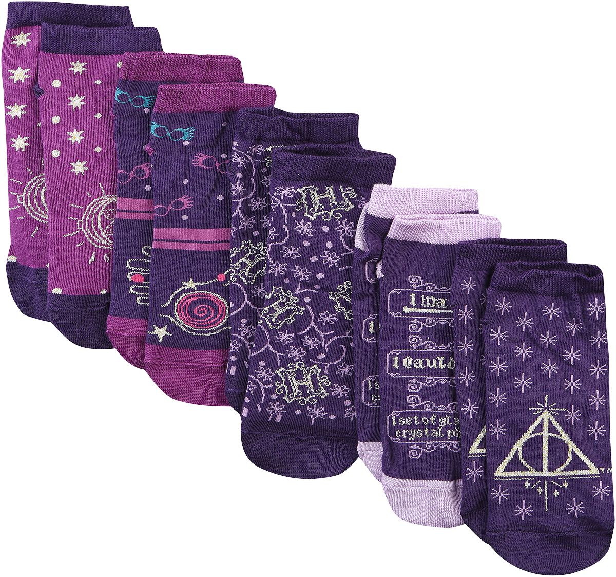 Harry Potter Socken - Hogwart's Crest - EU35-38 bis EU39-42 - für Damen - Größe EU 39-42 - multicolor  - EMP exklusives Merchandise! von Harry Potter