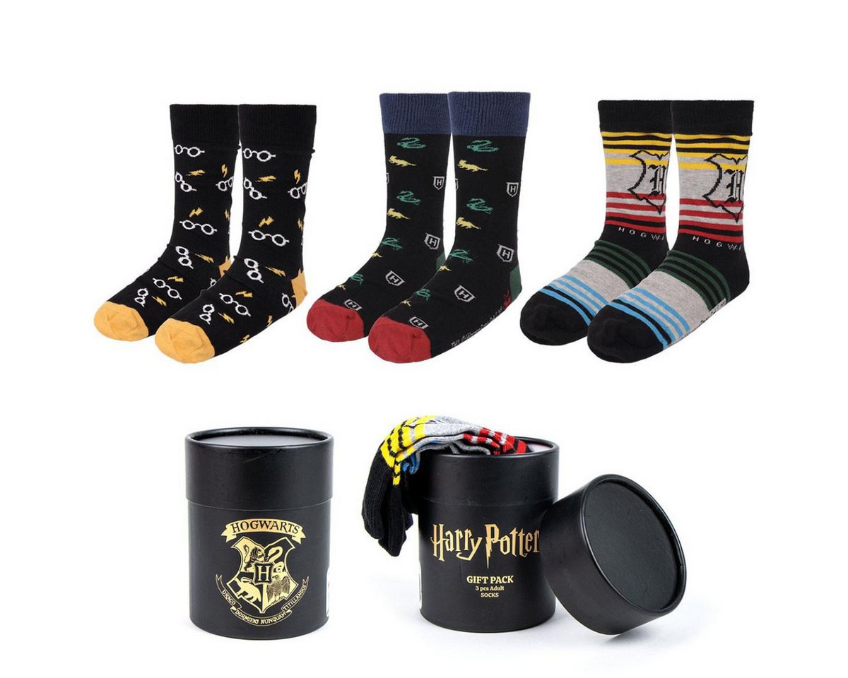 Harry Potter Socken Socken 3er Pack für Erwachsene in Größe 38–45 von Harry Potter