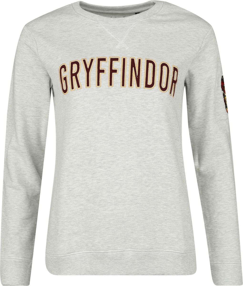 Harry Potter Sweatshirt - Gryffindor - S bis XXL - für Damen - Größe S - grau  - Lizenzierter Fanartikel von Harry Potter