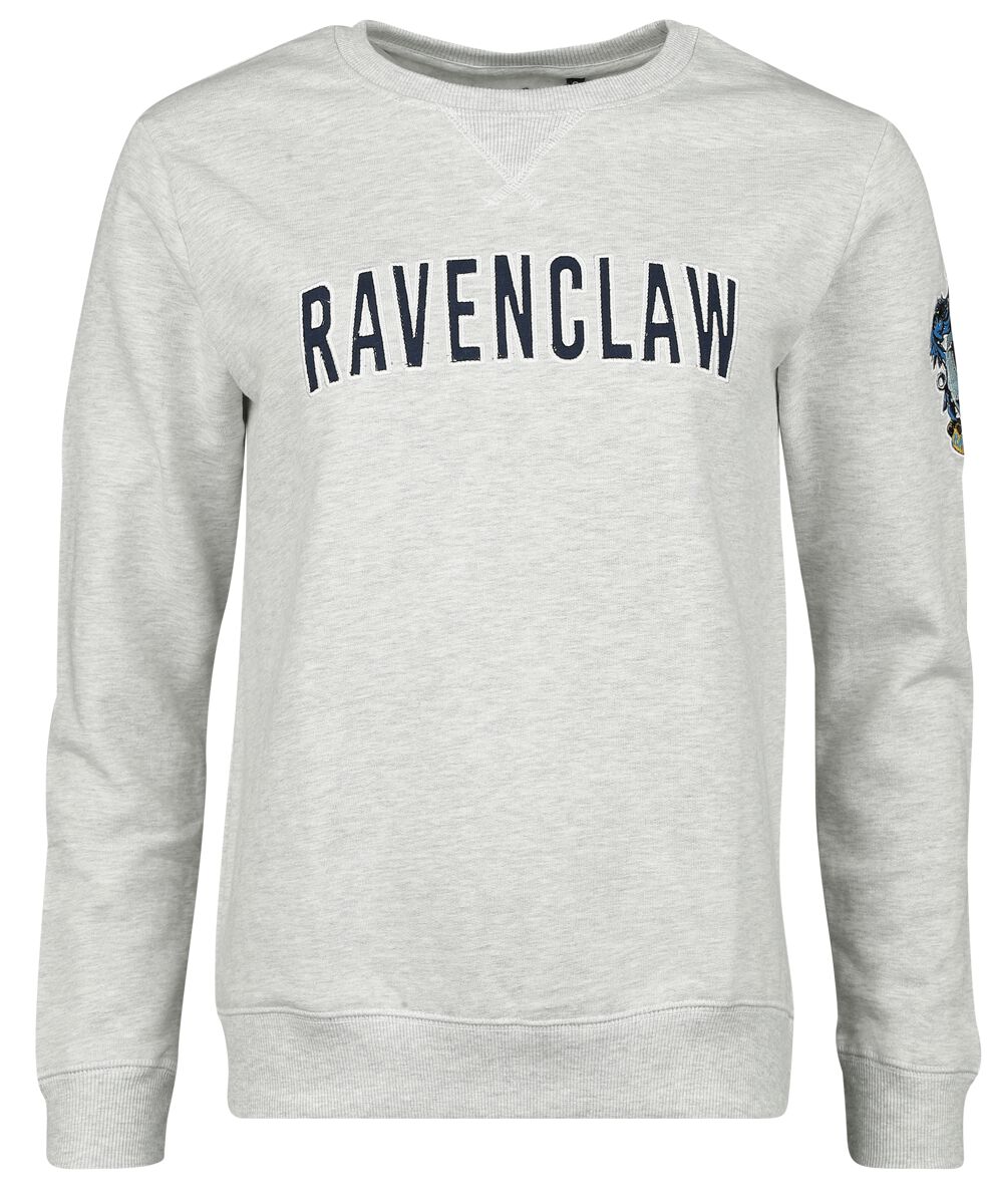 Harry Potter Sweatshirt - Ravenclaw - S bis XXL - für Damen - Größe L - grau  - Lizenzierter Fanartikel von Harry Potter