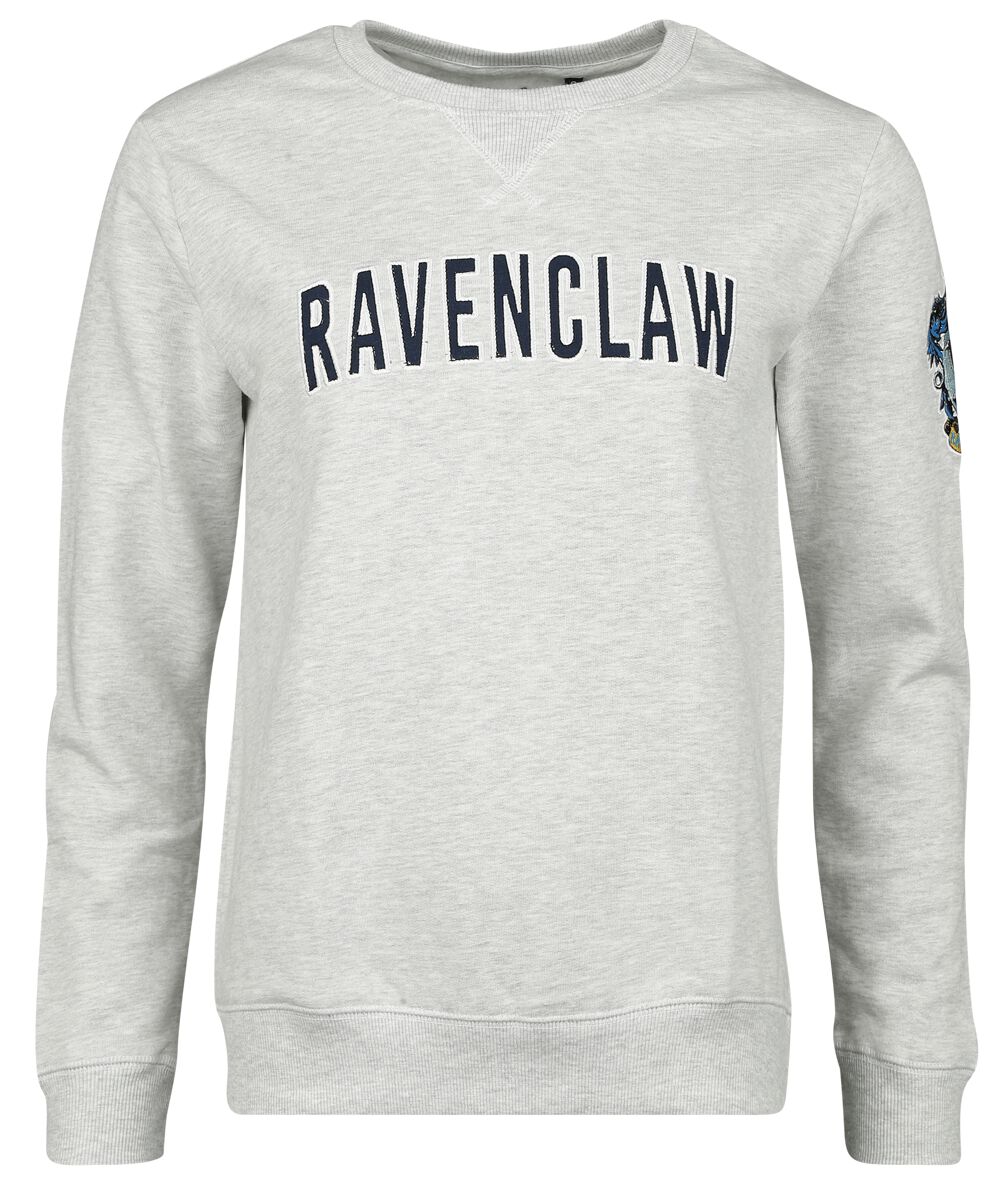 Harry Potter Sweatshirt - Ravenclaw - S bis XXL - für Damen - Größe XXL - grau  - Lizenzierter Fanartikel von Harry Potter