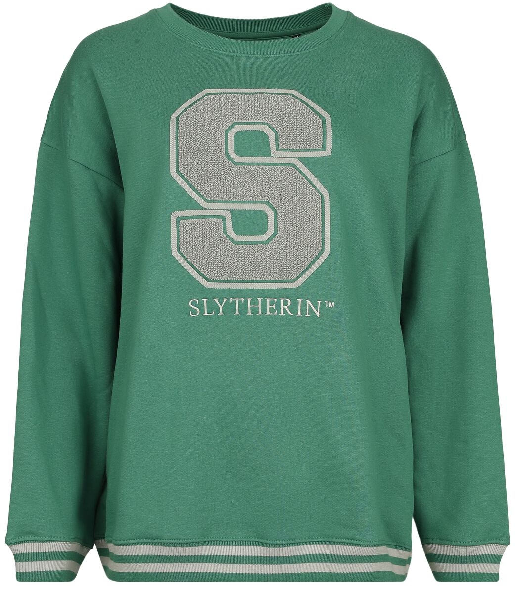 Harry Potter Sweatshirt - Slytherin - S bis XL - für Damen - Größe L - grün  - Lizenzierter Fanartikel von Harry Potter