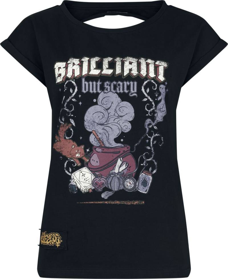 Harry Potter T-Shirt - DA Grunge Collection - Brilliant but Scary - S bis XXL - für Damen - Größe L - schwarz  - EMP exklusives Merchandise! von Harry Potter