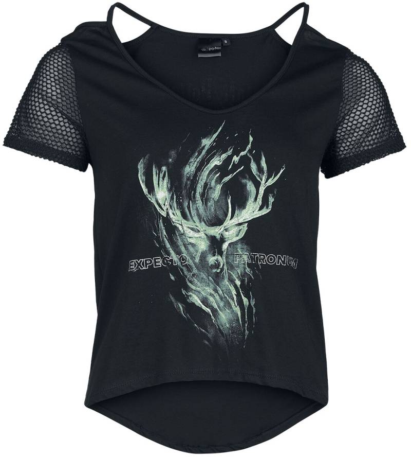 Harry Potter T-Shirt - Expecto Patronum - S bis XXL - für Damen - Größe S - schwarz  - EMP exklusives Merchandise! von Harry Potter