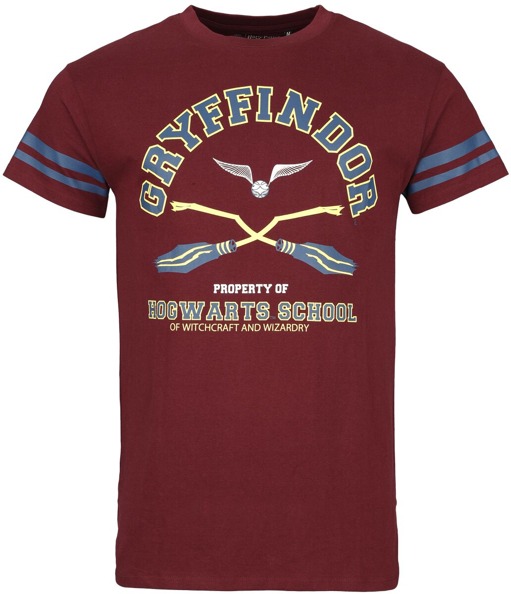 Harry Potter T-Shirt - Gryffindor - Supporter - S bis XXL - für Männer - Größe M - rot  - Lizenzierter Fanartikel von Harry Potter
