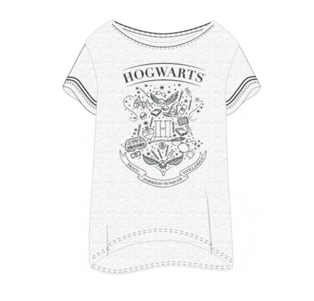 Harry Potter T-Shirt Harry Potter Hogwarts Wappen Damen T-Shirt, schwarz, oder grau, S-XL von Harry Potter