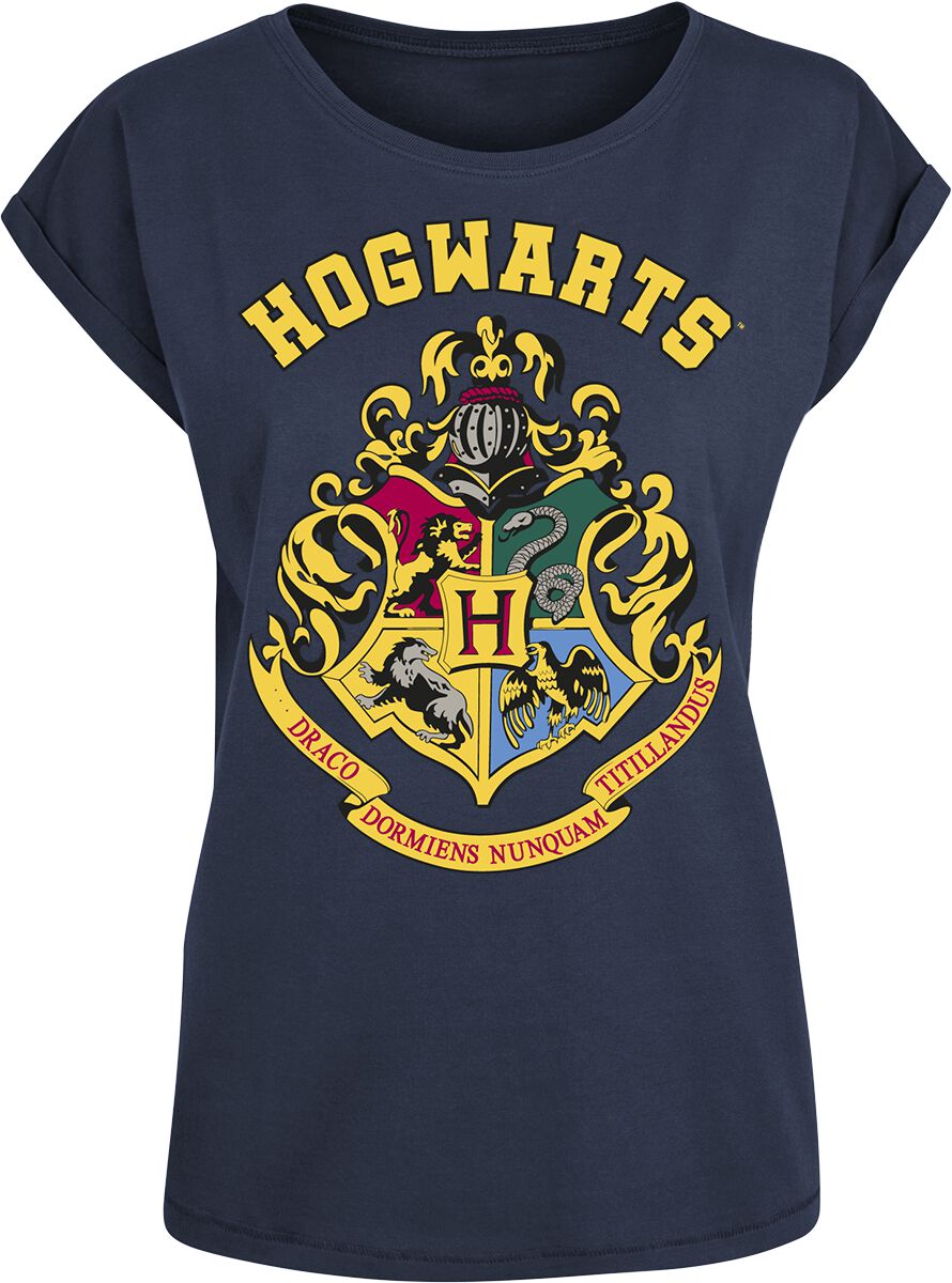 Harry Potter T-Shirt - Hogwart's Crest - M bis XXL - für Damen - Größe L - blau  - EMP exklusives Merchandise! von Harry Potter