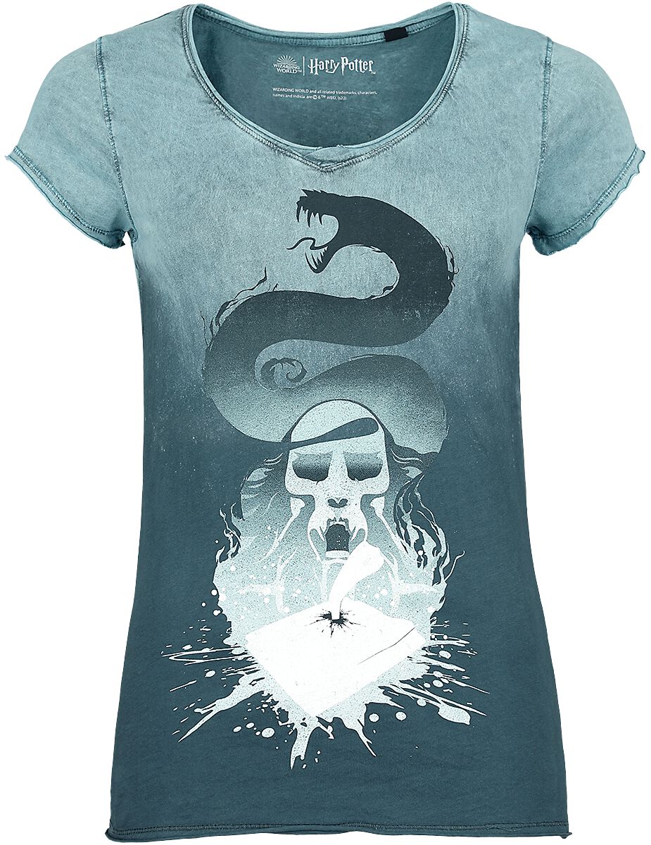 Harry Potter T-Shirt - Riddle´s Tagebuch - S bis XXL - für Damen - Größe S - blau  - EMP exklusives Merchandise! von Harry Potter