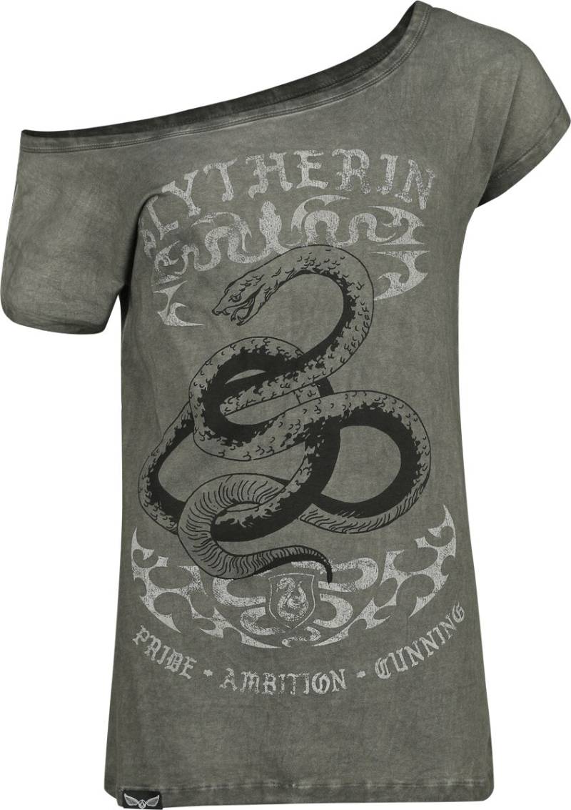 Harry Potter T-Shirt - Slytherin - XL - für Damen - Größe XL - grau  - EMP exklusives Merchandise! von Harry Potter