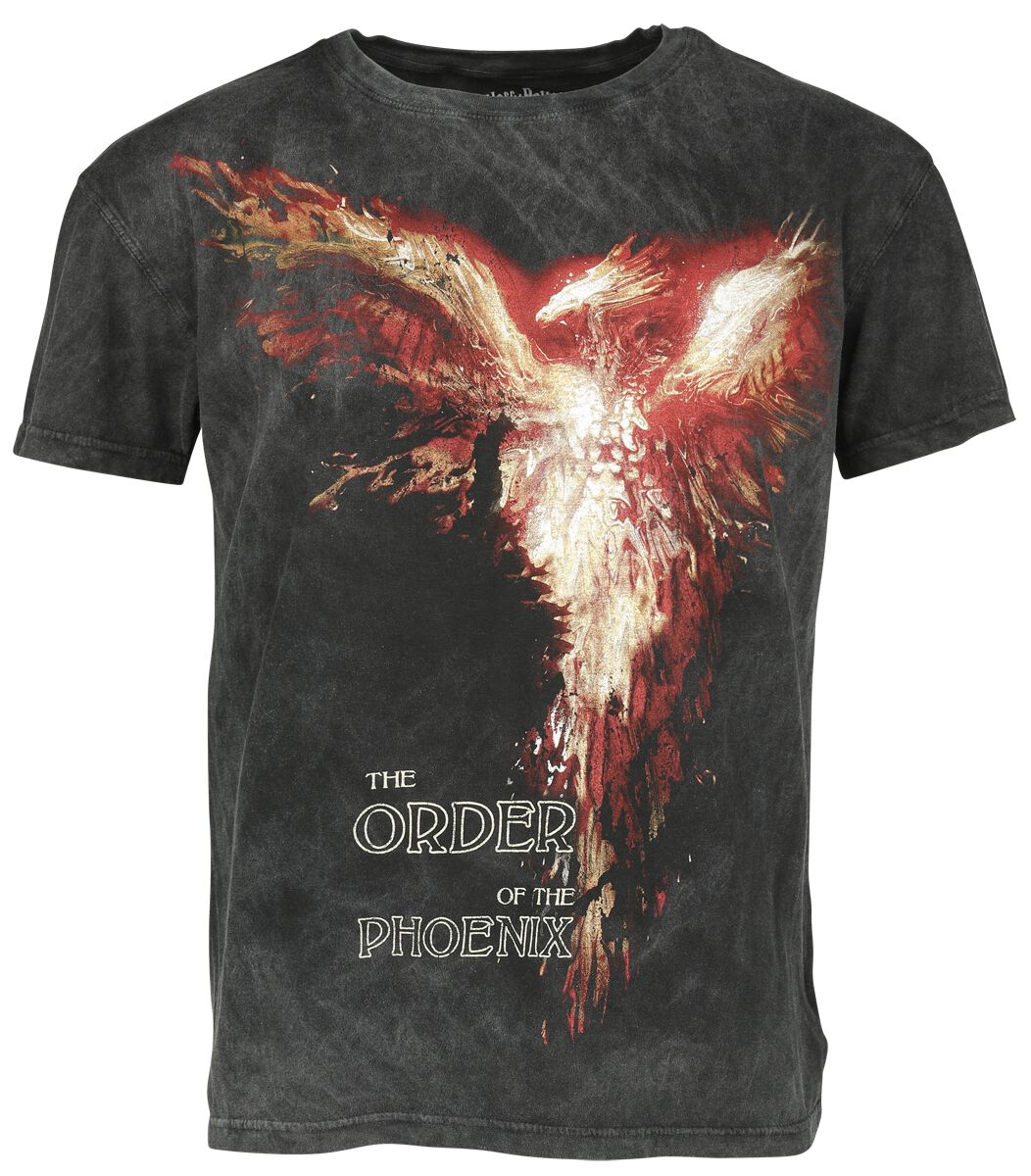 Harry Potter T-Shirt - The Order Of The Phoenix - S bis XL - für Männer - Größe L - schwarz  - Lizenzierter Fanartikel von Harry Potter