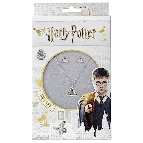 Harry Potter The Carat Shop Offizielles Geschenkset mit Halskette und Ohrringen des Todes von Harry Potter