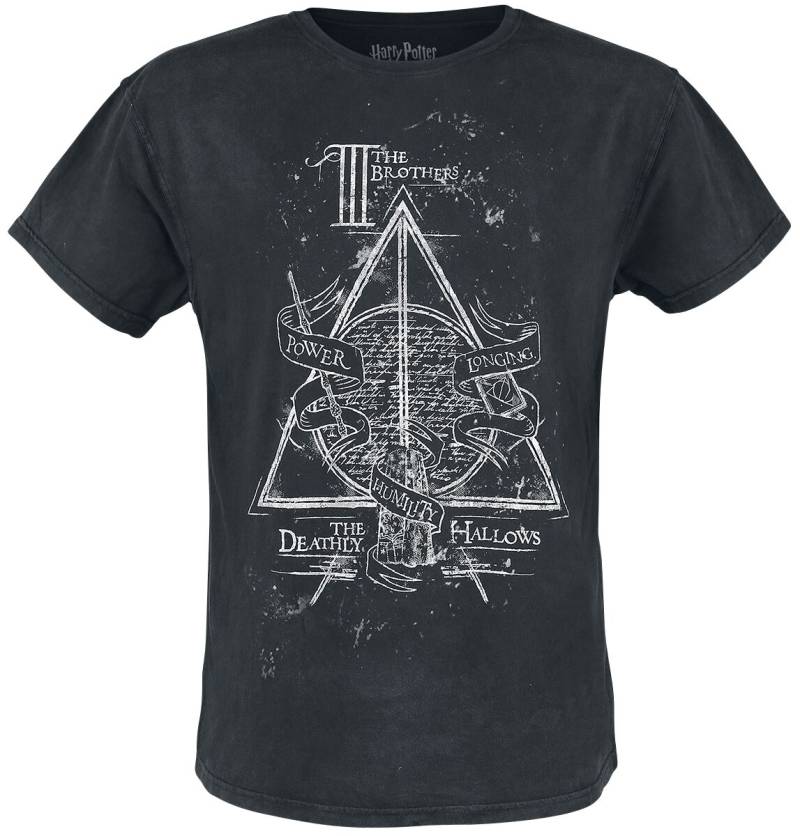 Harry Potter The Deathly Hallows T-Shirt schwarz in M von Harry Potter