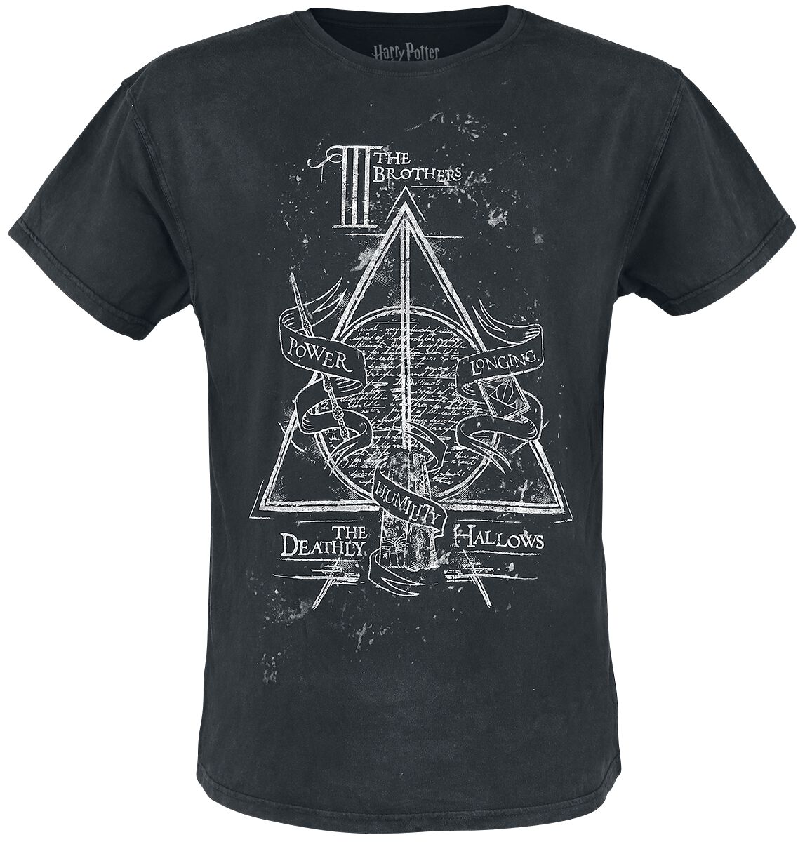 Harry Potter The Deathly Hallows T-Shirt schwarz in XL von Harry Potter