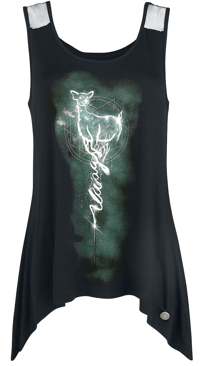 Harry Potter Top - Always - S bis M - für Damen - Größe S - schwarz  - EMP exklusives Merchandise! von Harry Potter