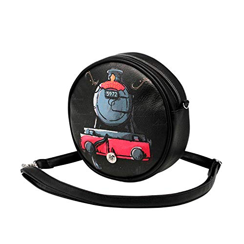 Harry Potter Train-Runde Schultertasche, Schwarz von Harry Potter