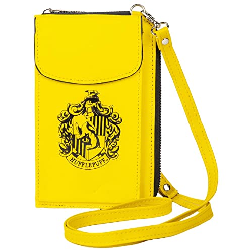 Harry Potter Umhängetasche für Geld und Handy Geldbeutel Handytasche Gryffindor Slytherin Ravenclaw (HUFFLEPUFF) von Harry Potter