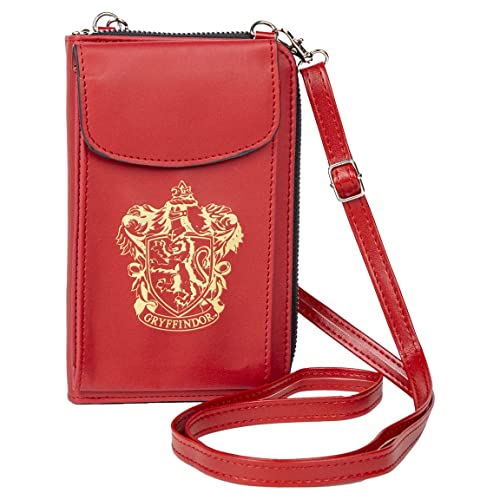 Harry Potter Umhängetasche für Geld und Handy Geldbeutel Handytasche Gryffindor Slytherin Slytherin (GRYFFINDOR) von Harry Potter