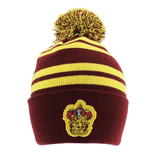 HARRY POTTER Unisex Beanie Pom-House Gryffindor One Size Kappe, Mehrfarbig von Harry Potter