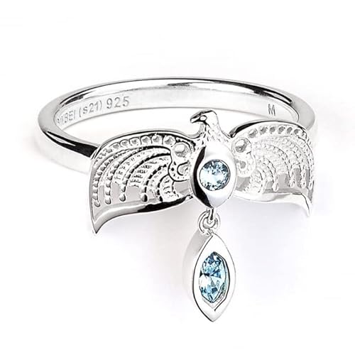 Offizieller Harry Potter Sterling-Silber Diadem Ring Größe S, S, S, Kristall, Small, Sterling Silber, Kristall von The Carat Shop