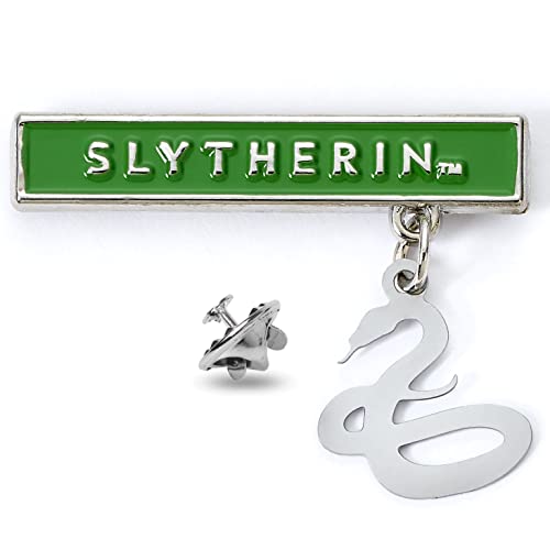 THE CARAT SHOP Unisex Kinder Offizieller Harry Potter Slytherin Bar-Anstecker, Silver von Harry Potter