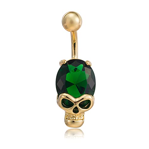 2 x Halloween-Bauchnabelringe mit Totenkopf-Motiv, Geist-Nabelringe für Damen, Edelstahl, Bauchnabelpiercing, Schmuck, Geschenke, Edelstahl, Autre 2 x Halloween-Bauchnabelringe mit Totenkopf-Motiv, Geist-Nabelringe für Damen, Edelstahl, Bauchnabelpiercing, Schmuck, Geschenke, Edelstahl, Autre von Harry and Henry